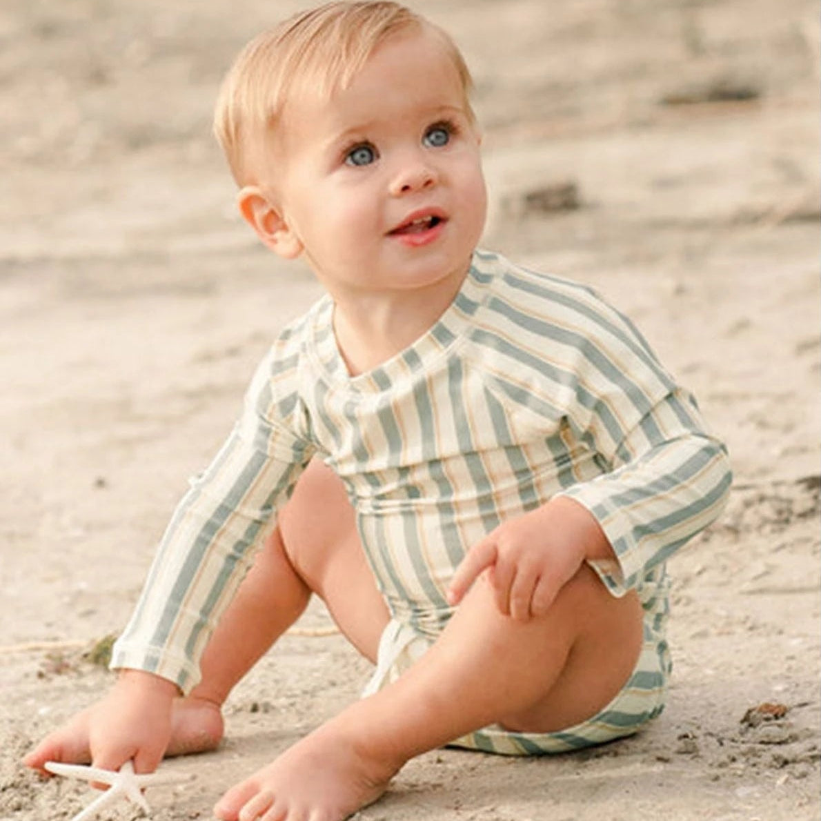Sunny Shores Rash Guard Set
