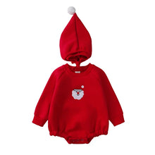 Load image into Gallery viewer, Santa Joy Romper with Bonnet
