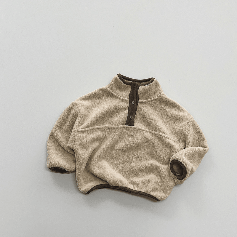 Mock Neck Fleece Sweater