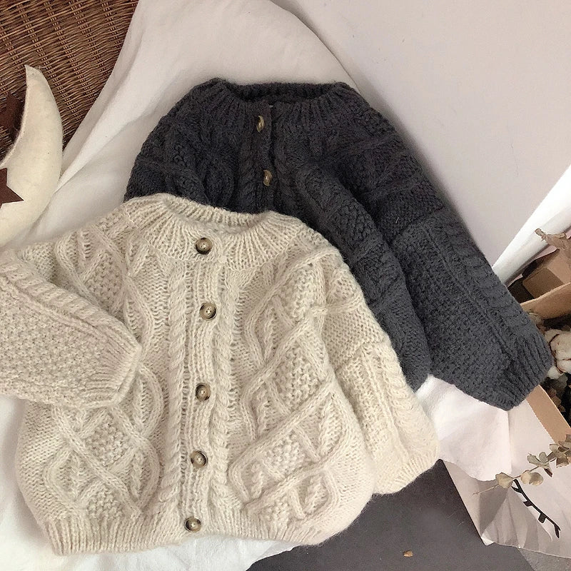 Button Down Wool Cardigan