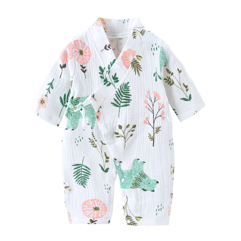 Summer Long Sleeve Kimono Romper