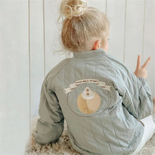 Load image into Gallery viewer, Bear &amp; Banner Quilted Jacket
