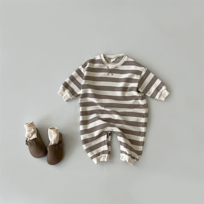 Striped Long Sleeve Jumpsuit