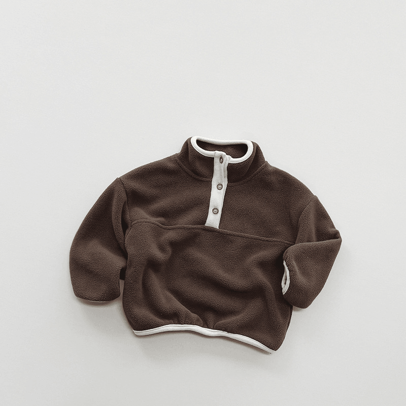 Mock Neck Fleece Sweater