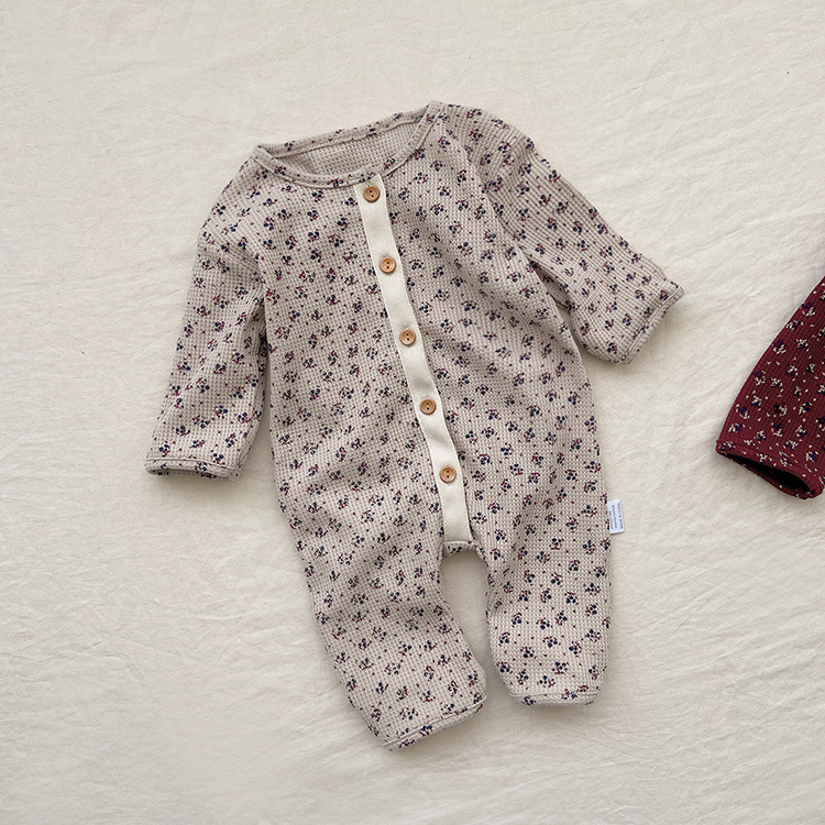 Floral Waffle Jumpsuit