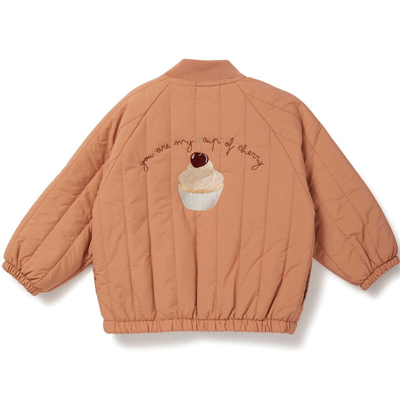 Cherry Cupcake Quilted Jacket