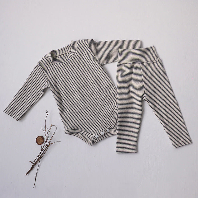 Long Sleeved Striped Loungewear Set