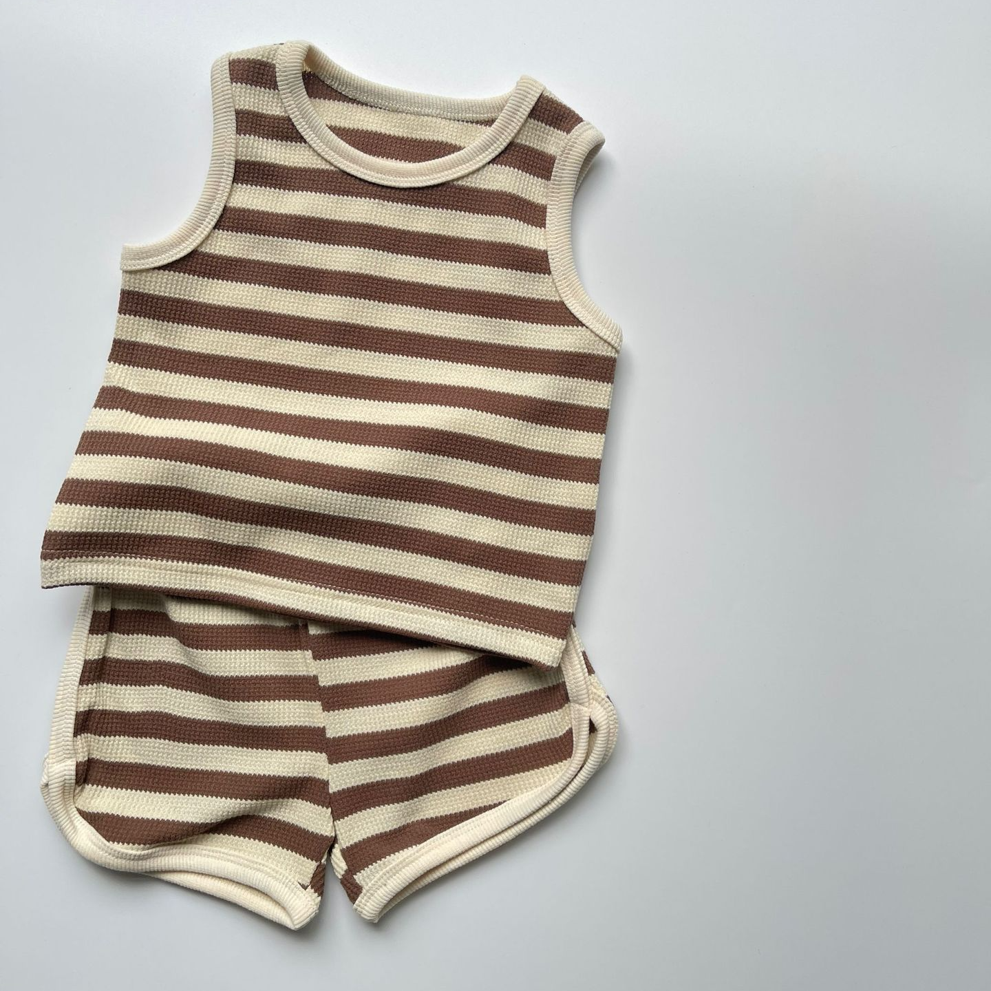 Retro Striped Tank & Shorts Set