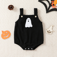 Load image into Gallery viewer, Corduroy Halloween Embroidered Overalls
