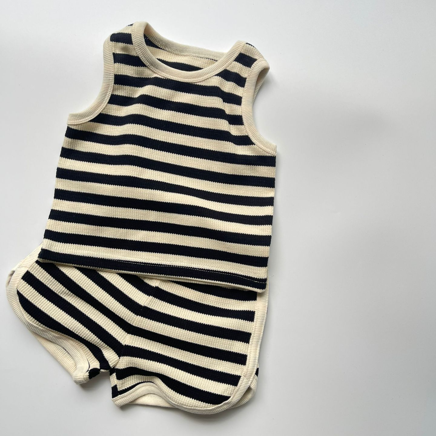 Retro Striped Tank & Shorts Set
