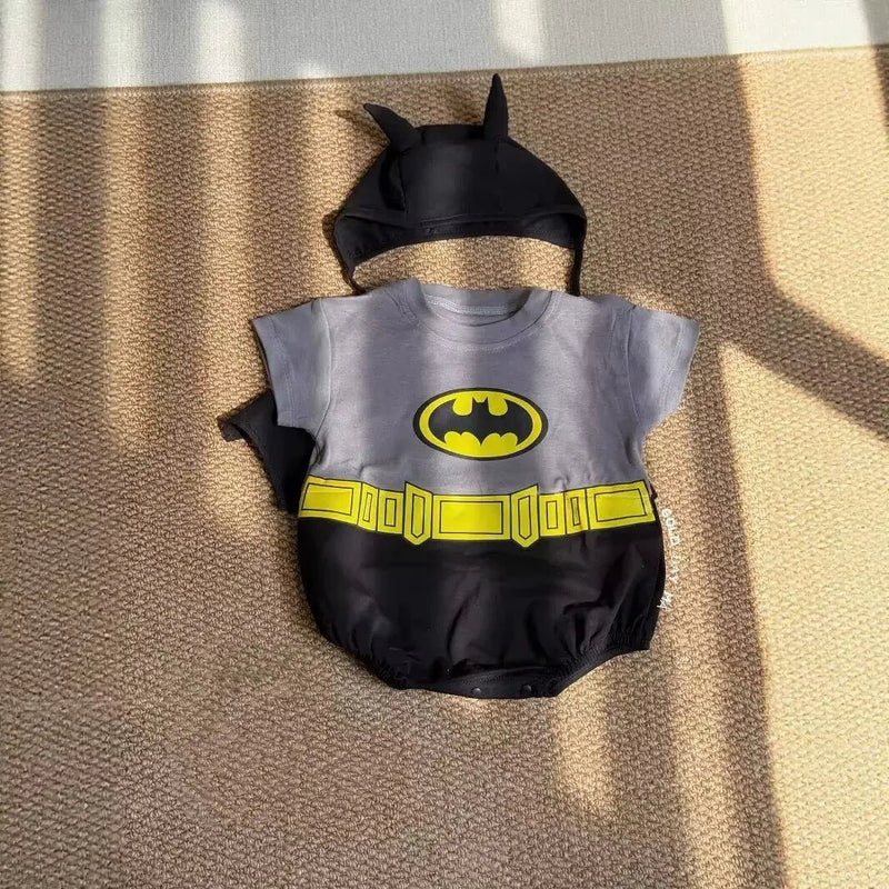 Little Bat Hero Romper with Hat