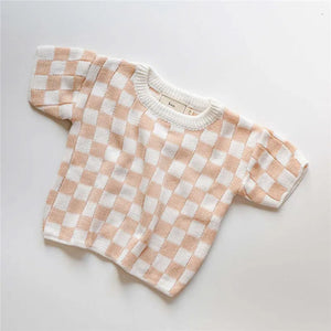 Checkmate Cozy Knit Set - Beige