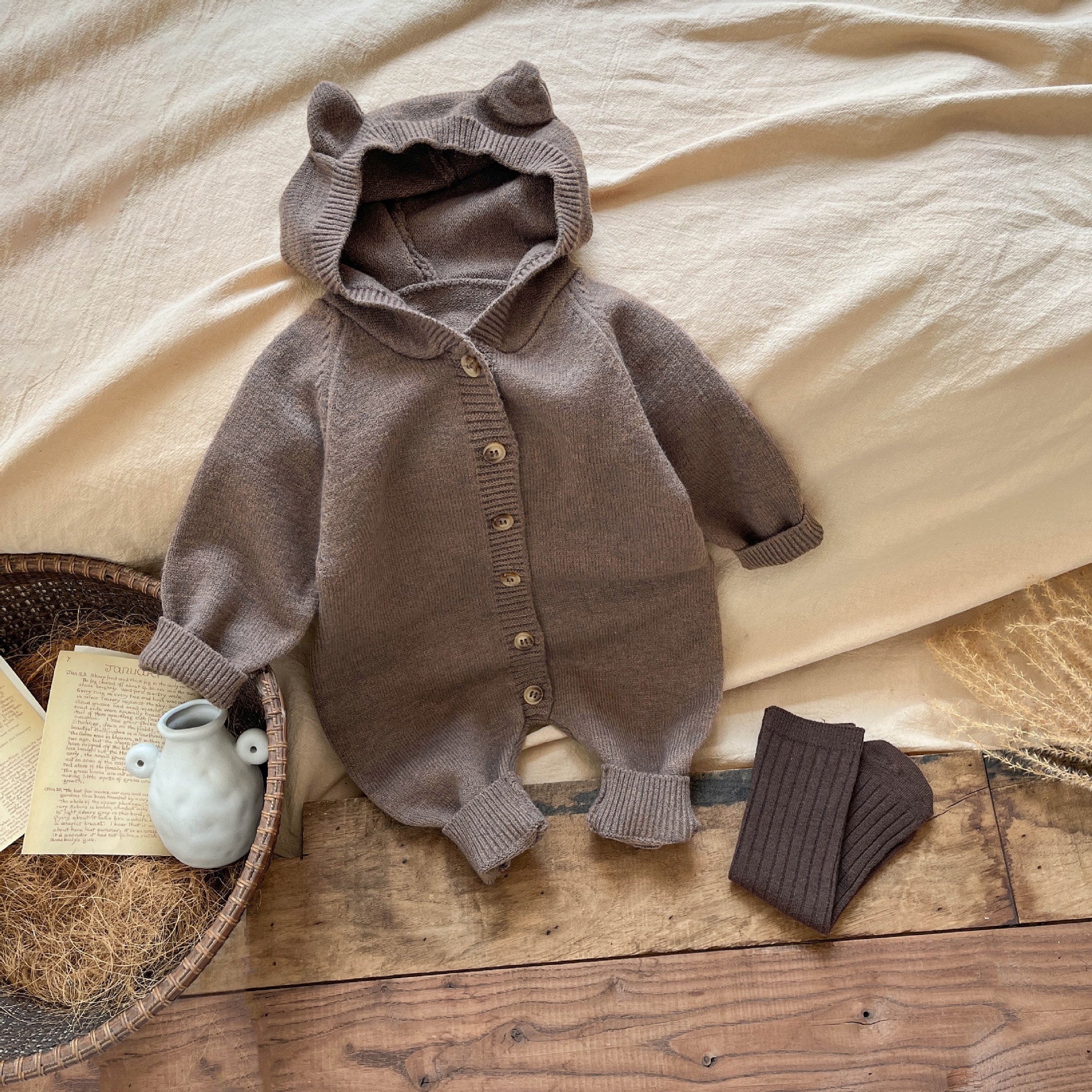 Little Cub Button Romper