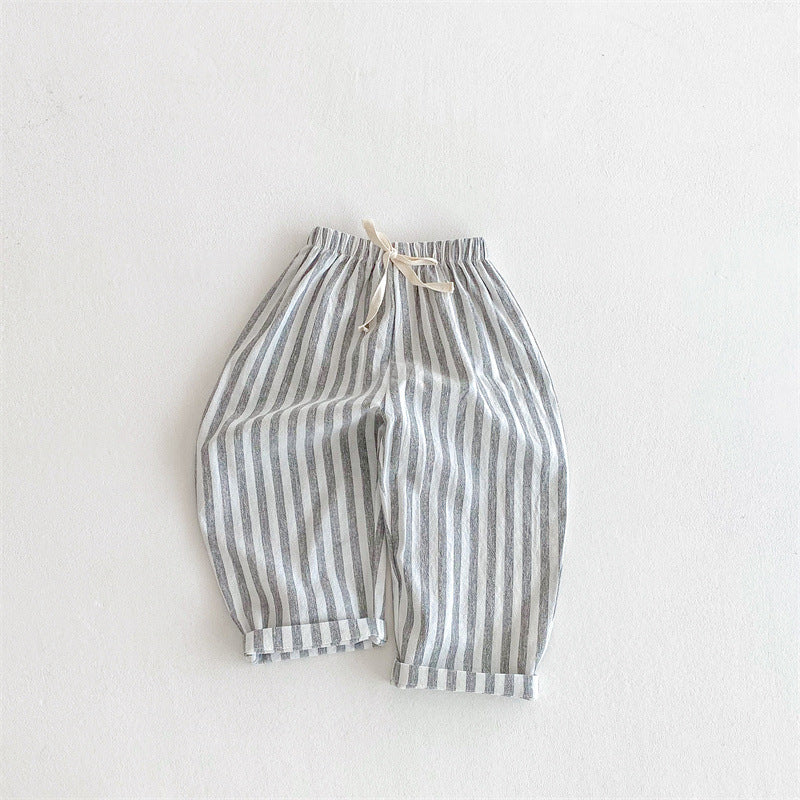 Linen Stripe Pants