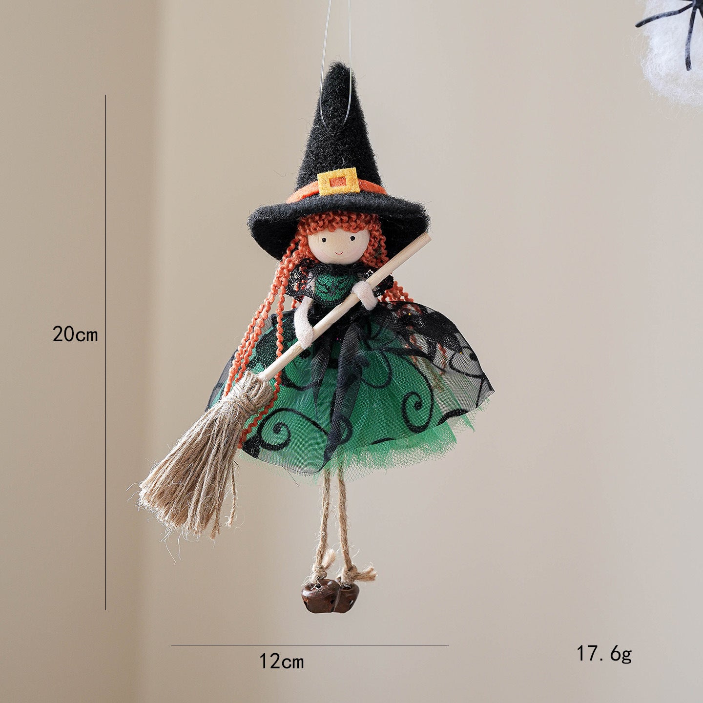 Little Witch Hanging Ornament - Set of 4