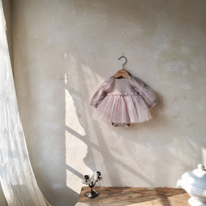 Blossom Tulle Romper Dress