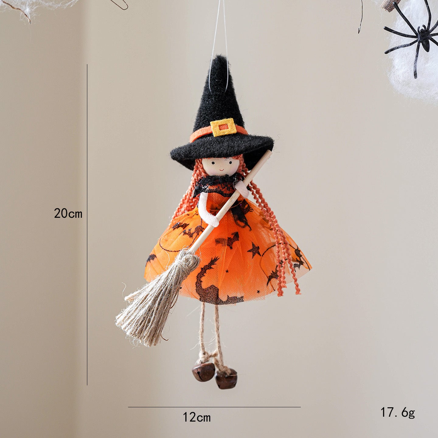 Little Witch Hanging Ornament - Set of 4
