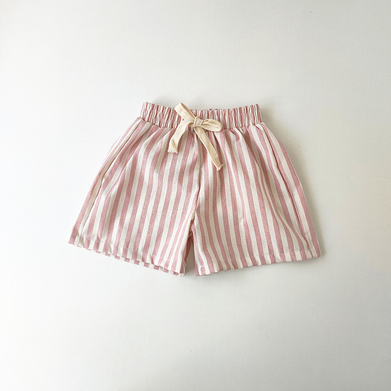 Classic Stripe Cotton Shorts