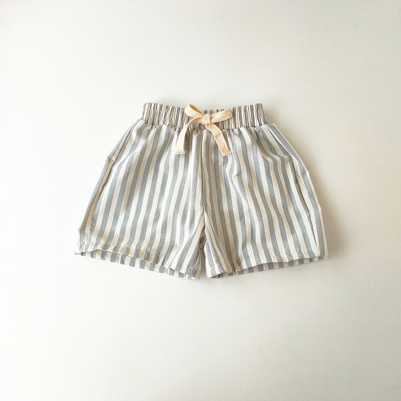 Classic Stripe Cotton Shorts