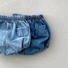 Load image into Gallery viewer, Denim Bloomer Shorts
