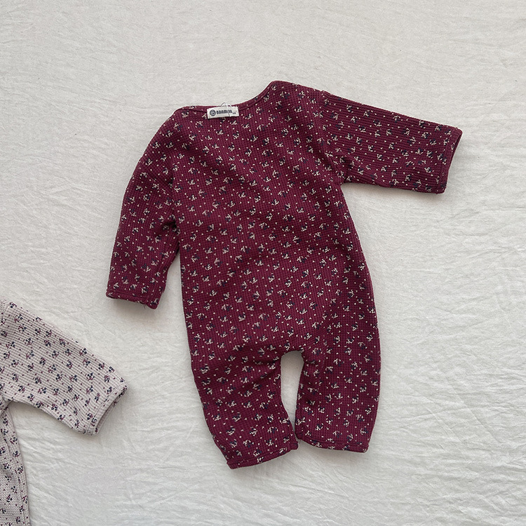 Floral Waffle Jumpsuit