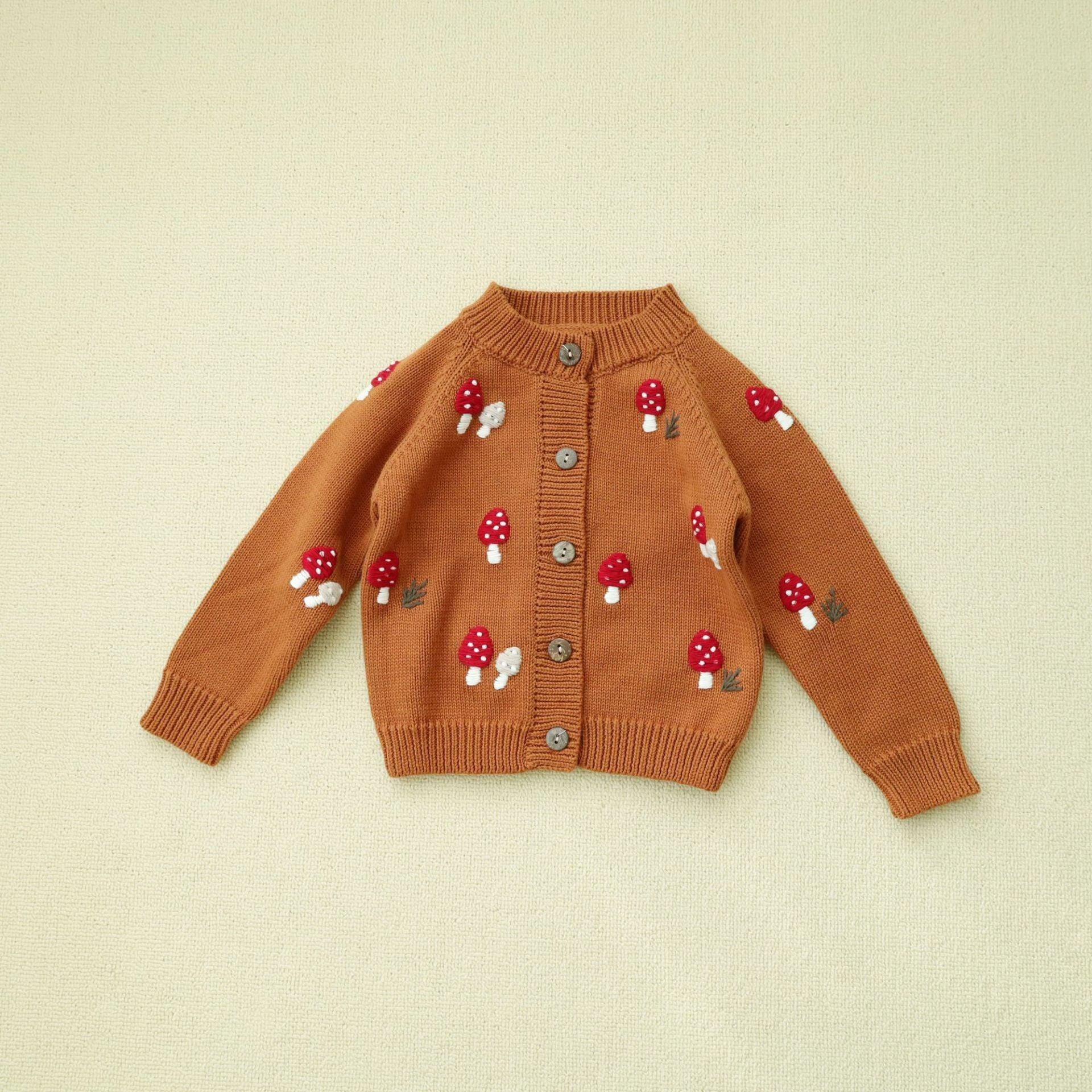 Mushroom Pebble Cardigan Sweater Baby & Toddler