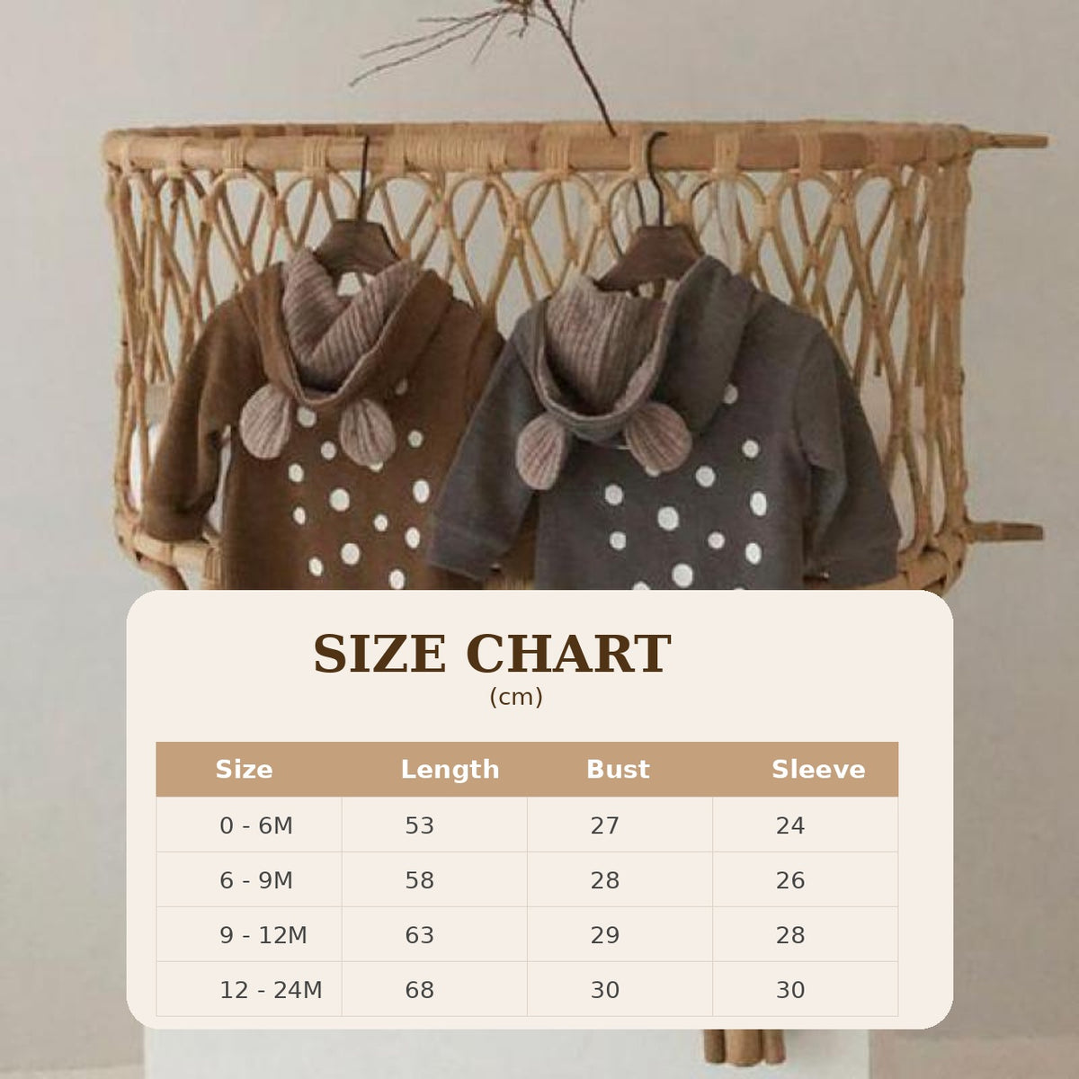 Size Guide - Fond Of Fawns Onesie