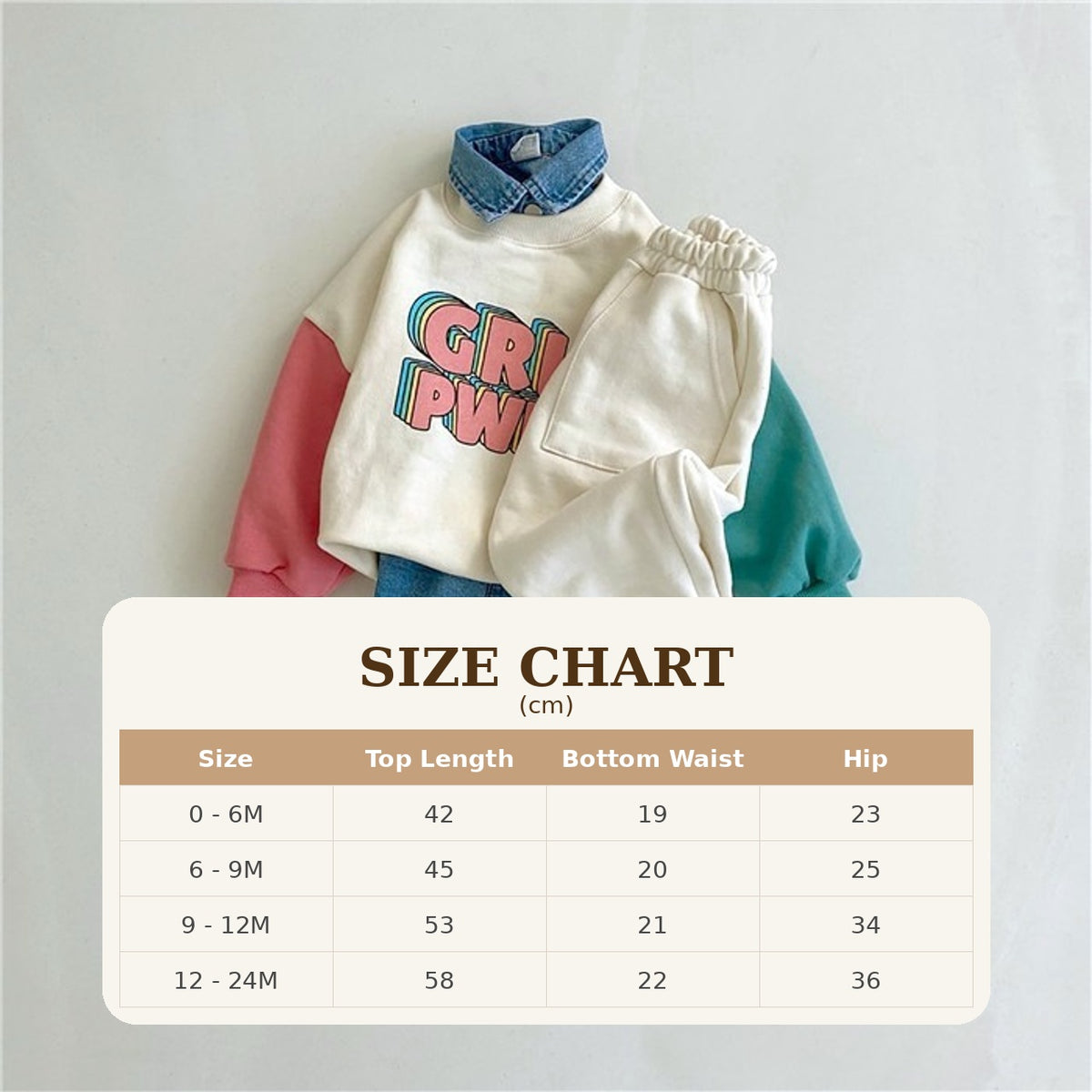 Size Guide - Girl Power Set