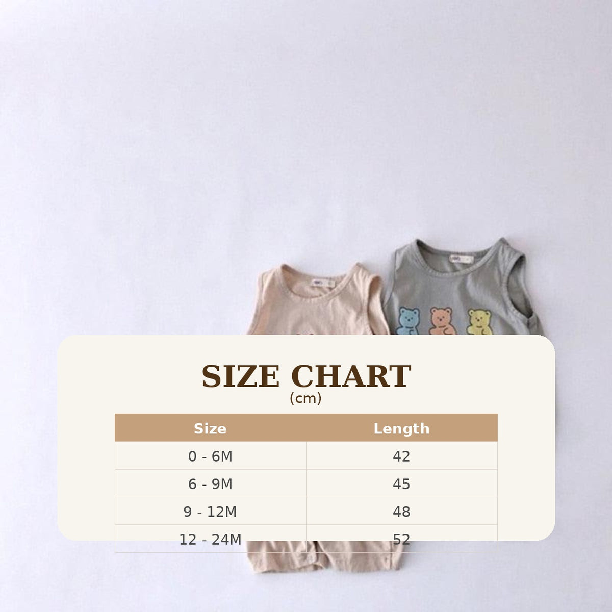 Size Guide - Gummy Bear Jumpsuit