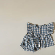 Load image into Gallery viewer, Plaid Ruffled Top With Bloomer
