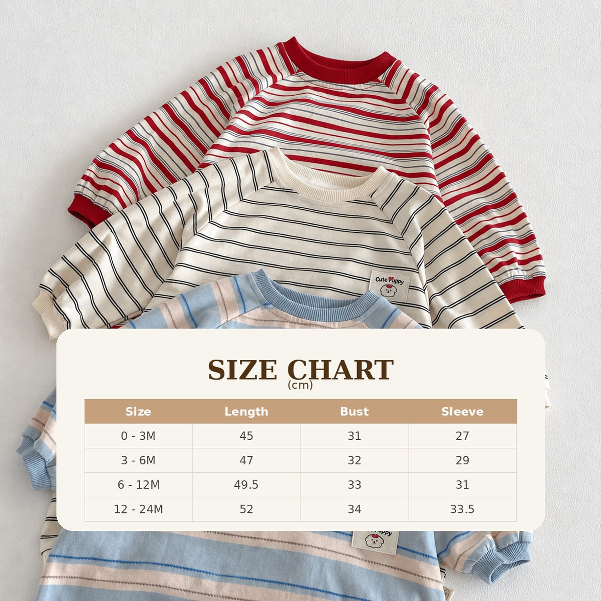 Size Guide - Weekend Stripe Romper