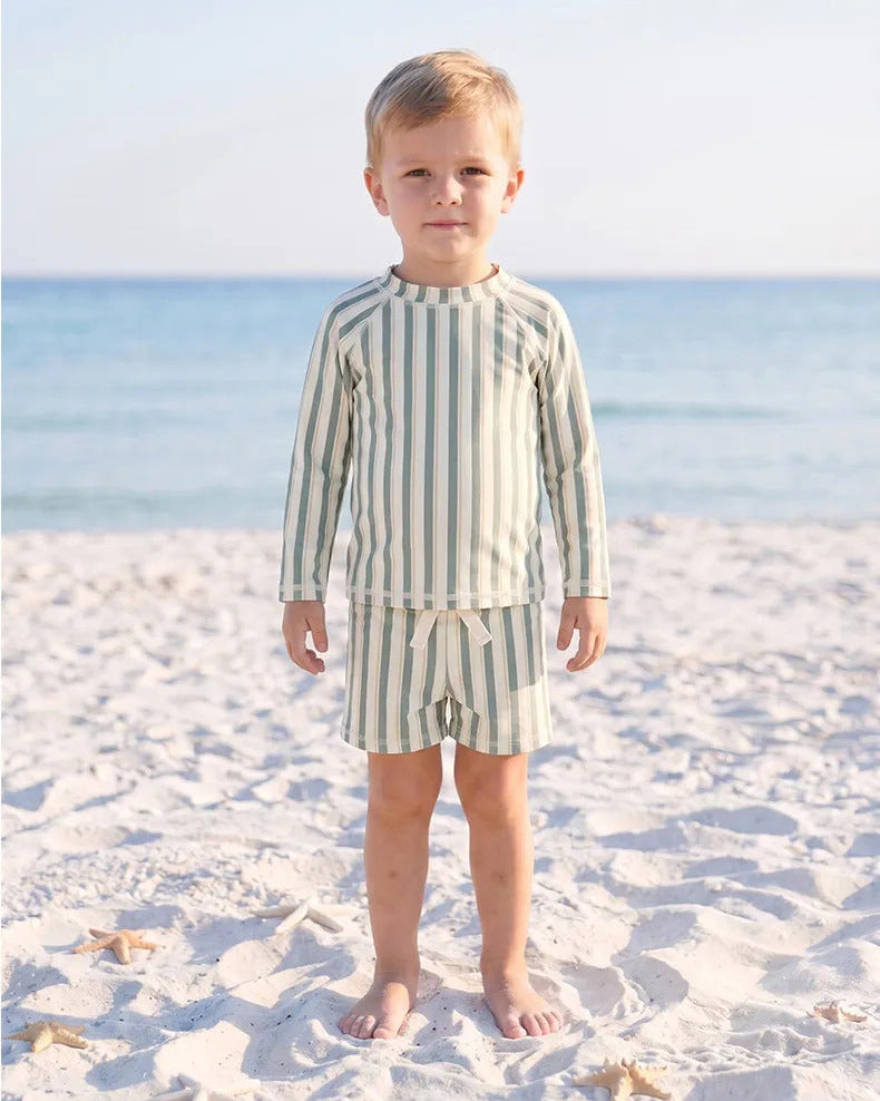 Sunny Shores Rash Guard Set