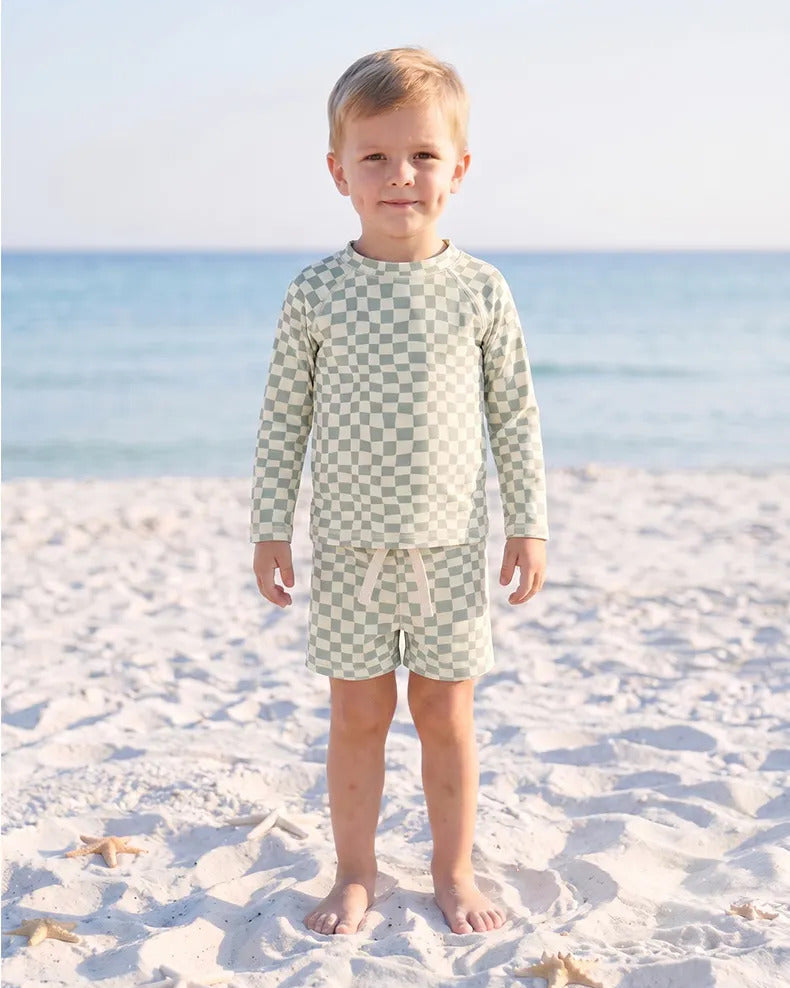 Sunny Shores Rash Guard Set