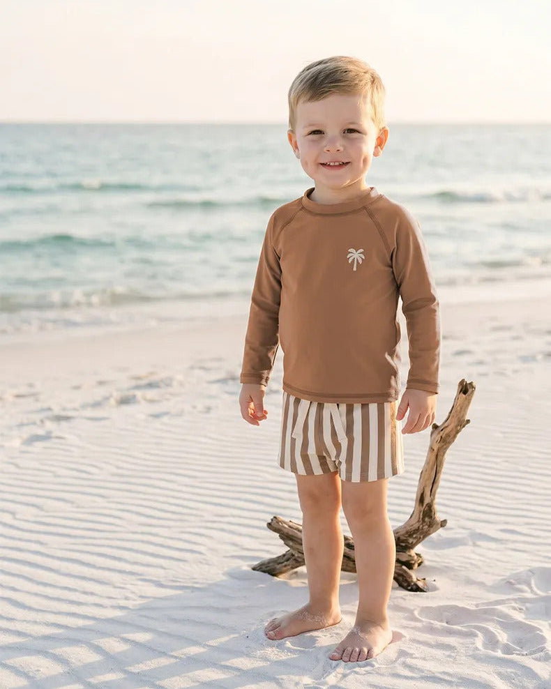 Sunny Shores Rash Guard Set