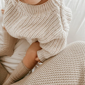Colorful Speckled Knit Oversized Sweater