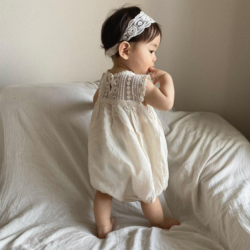 Sweet Petals Lace Onesie