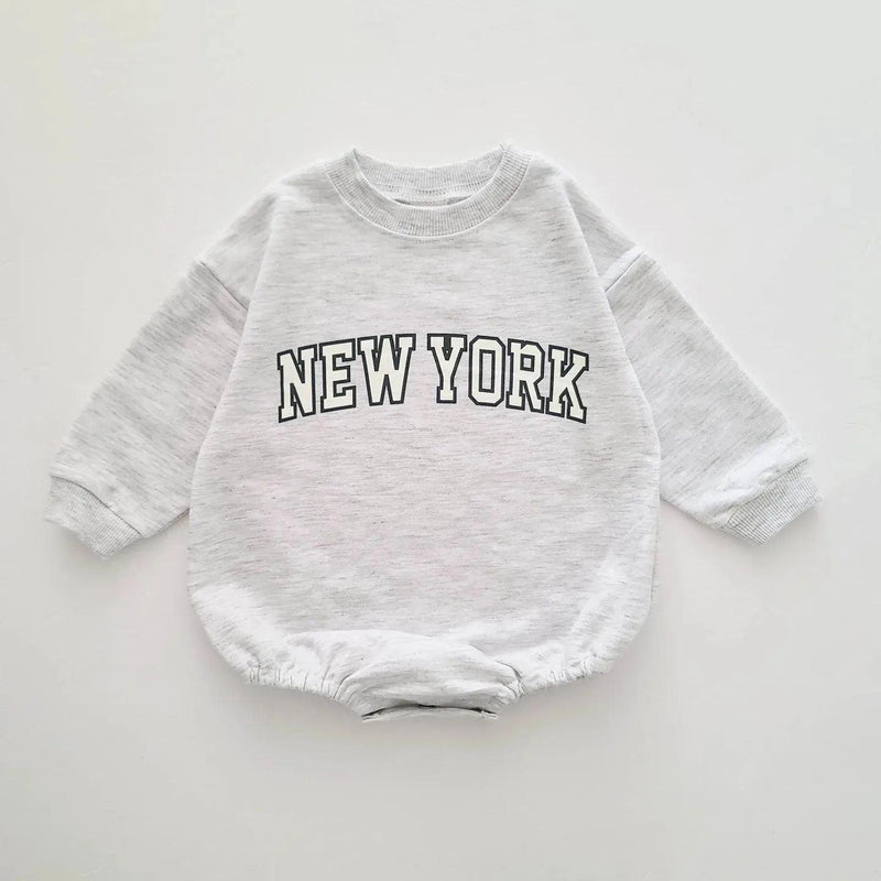Baby New York Sweatshirt Romper