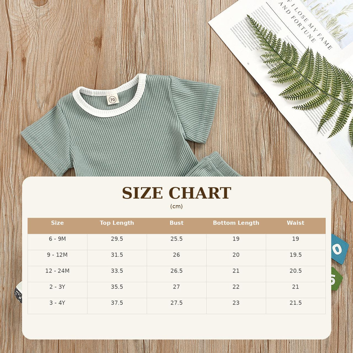 Size Guide - Ribbed Lounge Set