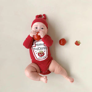 Tangy Ketchup Romper and Hat