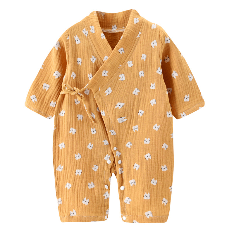 Summer Long Sleeve Kimono Romper