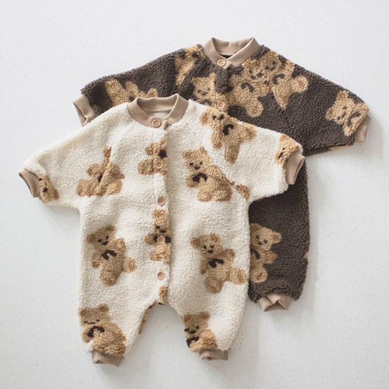 Teddy Trails Fleece Romper
