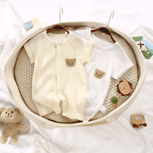 Load image into Gallery viewer, Baby Gauze Cotton Teddy Playsuit
