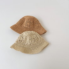Load image into Gallery viewer, Woven Straw Bucket Hat
