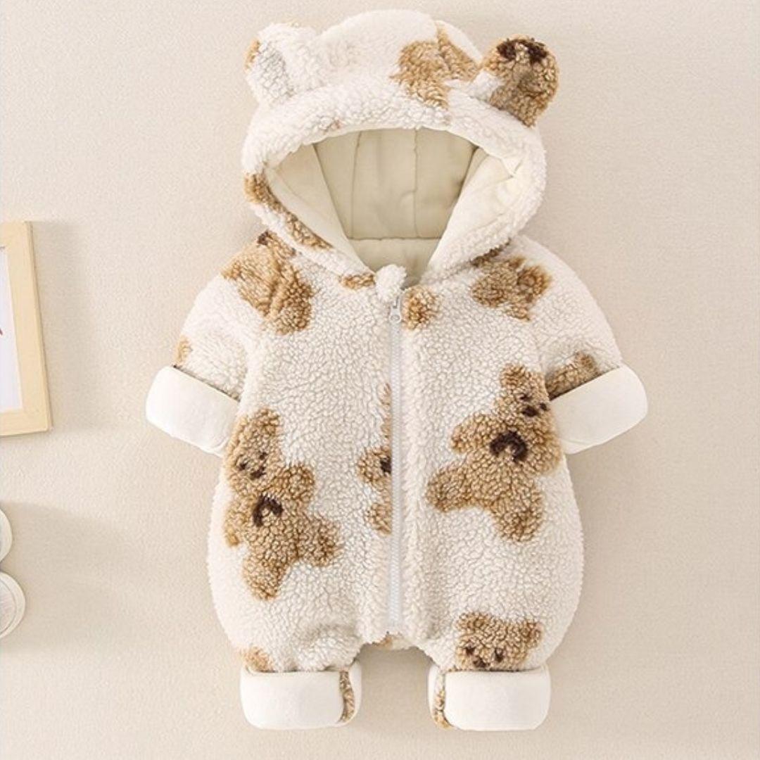 Teddy Snuggles Hooded Romper