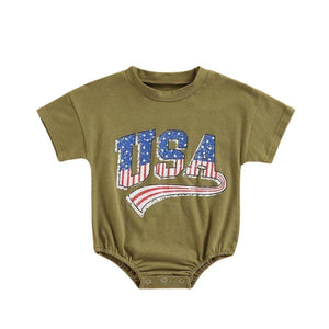 USA T-shirt Romper