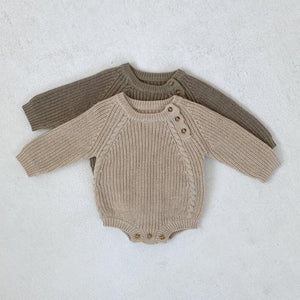Baby Button Knit Romper