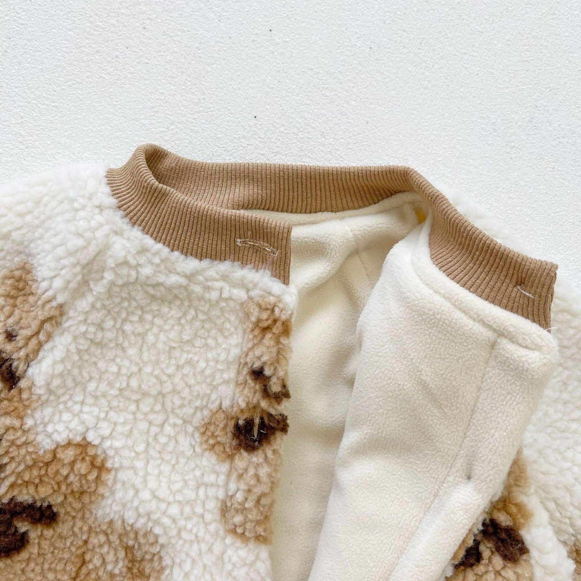 Teddy Trails Fleece Romper