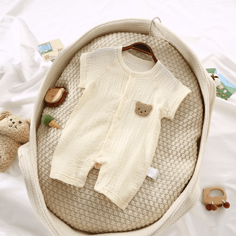 Baby Gauze Cotton Teddy Playsuit