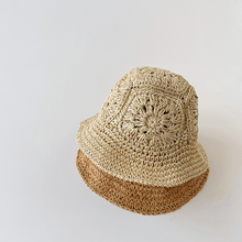 Load image into Gallery viewer, Woven Straw Bucket Hat
