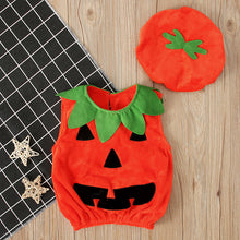 Load image into Gallery viewer, Two-piece Jack-O-Pumpkin Halloween Set
